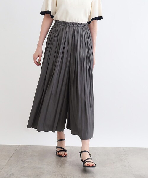 grove（グローブ）の「◆割線風プリーツスカーチョ（その他パンツ・レディース・ブラック系2/ナチュラル/ダークグレー/ネイビー・02/03/04/05/01）」の5枚目の写真