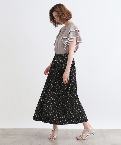 grove（グローブ）の「◆割線風プリーツスカーチョ（その他パンツ・レディース・ブラック系2/ナチュラル/ダークグレー/ネイビー・02/03/04/05/01）」の19枚目の写真