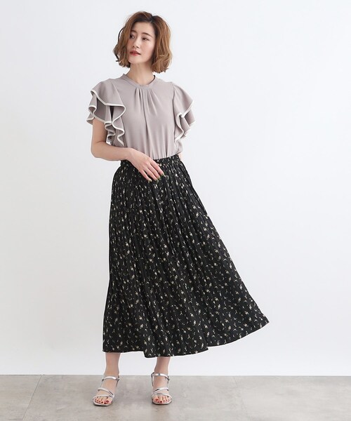 grove（グローブ）の「◆割線風プリーツスカーチョ（その他パンツ・レディース・ブラック系2/ナチュラル/ダークグレー/ネイビー・02/03/04/05/01）」の20枚目の写真