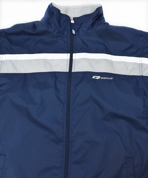 Reebok(リーボック)の「【ヴィンテージ古着】Reebok / リーボック フルジップ ナイロンジャケット(ナイロンジャケット・メンズ・ネイビー・MEDIUM)」の4枚目の写真