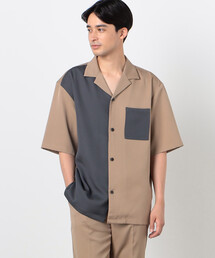 COMME CA ISM | ファンクショナル バイカラー コンビ 羽織シャツ(シャツ/ブラウス)