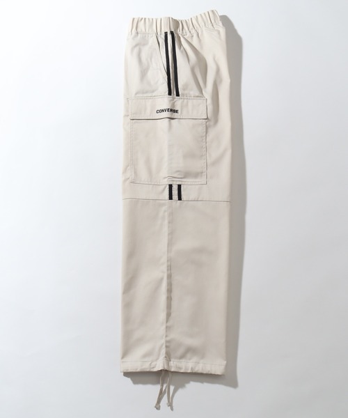 CONVERSE（コンバース）の「【CONVERSE/コンバース】ライン入り リラクシング カーゴパンツ（カーゴパンツ・メンズ・ブラック/カーキ/オフホワイト・L/M/LL）」の4枚目の写真