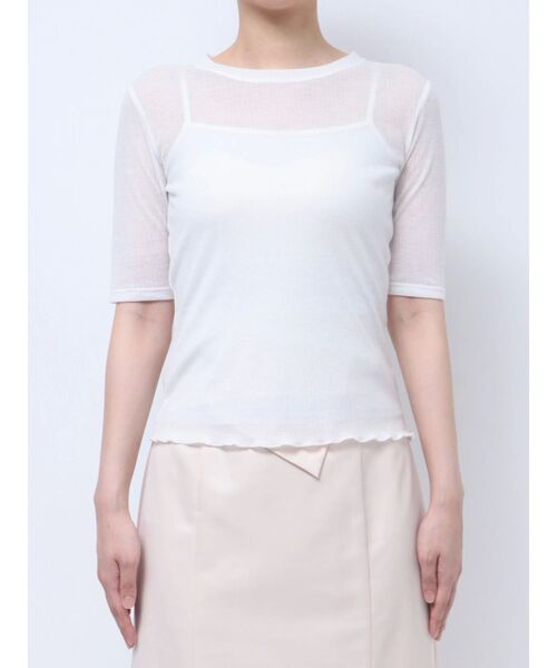LAGUNAMOON(ラグナムーン)の「ソフトリブカットトップス(Tシャツ/カットソー・レディース・ブラック/ブラウン/アイボリー・FREE)」の15枚目の写真