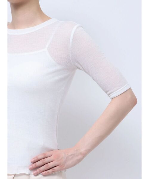 LAGUNAMOON(ラグナムーン)の「ソフトリブカットトップス(Tシャツ/カットソー・レディース・ブラック/ブラウン/アイボリー・FREE)」の19枚目の写真