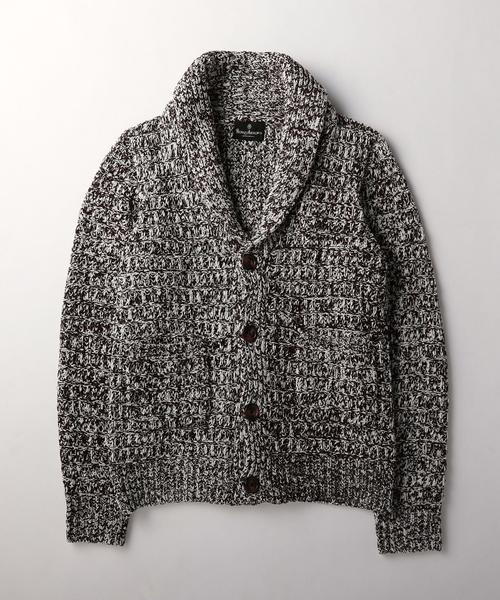 UNITED ARROWS（ユナイテッドアローズ）の「＜BOW＆ARROWS(ボウ アンド アローズ)＞ メランジ カーディガン◆（ニット/セーター・メンズ・グレー/ネイビー/オリーブ・LARGE/SMALL/MEDIUM）」の2枚目の写真