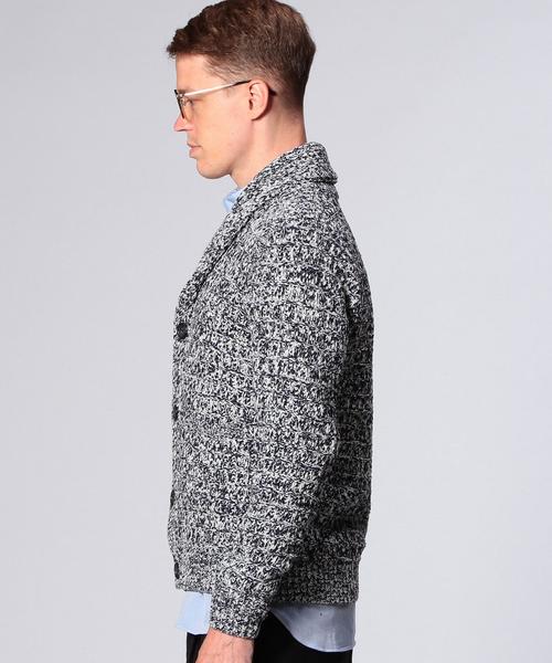 UNITED ARROWS（ユナイテッドアローズ）の「＜BOW＆ARROWS(ボウ アンド アローズ)＞ メランジ カーディガン◆（ニット/セーター・メンズ・グレー/ネイビー/オリーブ・LARGE/SMALL/MEDIUM）」の6枚目の写真