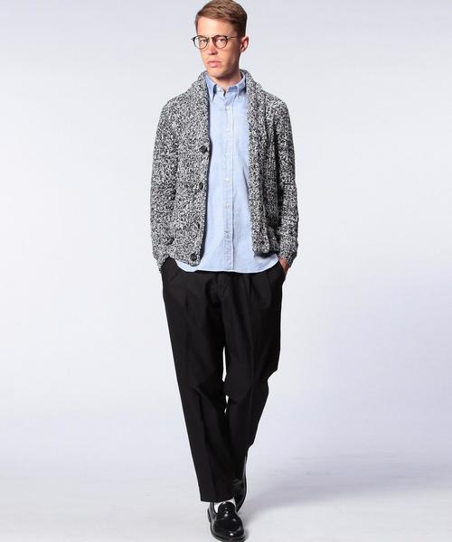 UNITED ARROWS（ユナイテッドアローズ）の「＜BOW＆ARROWS(ボウ アンド アローズ)＞ メランジ カーディガン◆（ニット/セーター・メンズ・グレー/ネイビー/オリーブ・LARGE/SMALL/MEDIUM）」の7枚目の写真