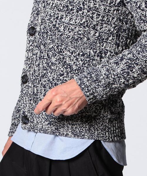 UNITED ARROWS（ユナイテッドアローズ）の「＜BOW＆ARROWS(ボウ アンド アローズ)＞ メランジ カーディガン◆（ニット/セーター・メンズ・グレー/ネイビー/オリーブ・LARGE/SMALL/MEDIUM）」の8枚目の写真