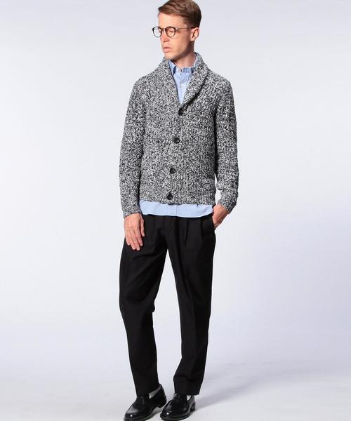 UNITED ARROWS（ユナイテッドアローズ）の「＜BOW＆ARROWS(ボウ アンド アローズ)＞ メランジ カーディガン◆（ニット/セーター・メンズ・グレー/ネイビー/オリーブ・LARGE/SMALL/MEDIUM）」の11枚目の写真