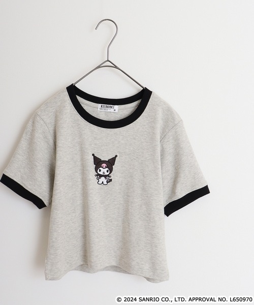 sanrio(サンリオ)の「サンリオキャラクターズ フライスチビTシャツ(Tシャツ/カットソー・レディース・サックスブルー/アイボリー/ホワイト系/ブラック/ライトピンク/ブルー系その他/ホワイト/オートミール/ブラック系/ホワイト系その他・M/L)」の7枚目の写真