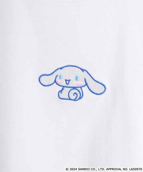 sanrio(サンリオ)の「サンリオキャラクターズ フライスチビTシャツ(Tシャツ/カットソー・レディース・サックスブルー/アイボリー/ホワイト系/ブラック/ライトピンク/ブルー系その他/ホワイト/オートミール/ブラック系/ホワイト系その他・M/L)」の12枚目の写真