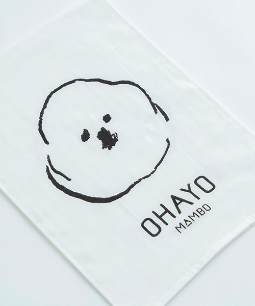 MAMBO（マンボ）の「MAMBO フェイスタオル / KAO（タオル・レディース・ホワイト・FREE）」の3枚目の写真