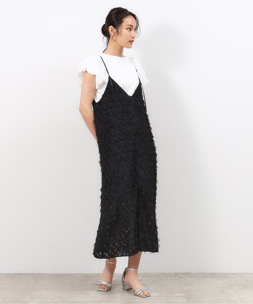 OPAQUE.CLIP（オペークドットクリップ）の「◆《美人百花掲載》バルーンスリーブカットソー【洗濯機洗い可】（Tシャツ/カットソー・レディース・ブラック/ダークブラウン/ホワイト・40/38/36）」の6枚目の写真