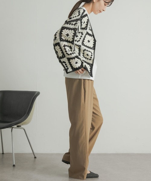 URBAN RESEARCH DOORS(アーバンリサーチドアーズ)の「ドライタッチイージーパンツ(その他パンツ・レディース・ブラック/キャメル・MEDIUM)」の19枚目の写真