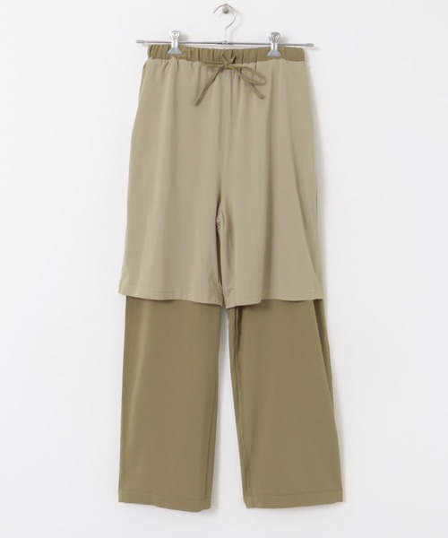 URBAN RESEARCH DOORS(アーバンリサーチドアーズ)の「ドライタッチイージーパンツ(その他パンツ・レディース・ブラック/キャメル・MEDIUM)」の6枚目の写真