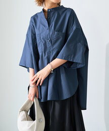 un dix cors（アンディコール）の「《袖アレンジ・体型カバー◎》ロールアップシャツ（シャツ/ブラウス）」