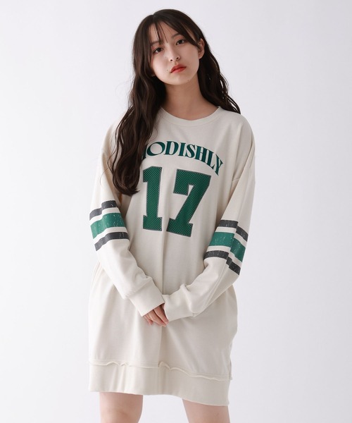 repipi armario（レピピ アルマリオ）の「ユニフォームワンピース（ワンピース・キッズ・ブルー/アイボリー/スミクロ・SMALL/MEDIUM/LARGE）」の10枚目の写真