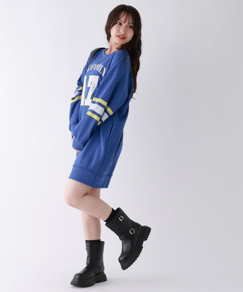 repipi armario（レピピ アルマリオ）の「ユニフォームワンピース（ワンピース・キッズ・ブルー/アイボリー/スミクロ・SMALL/MEDIUM/LARGE）」の14枚目の写真