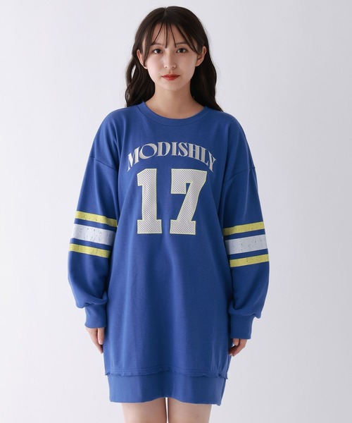 repipi armario（レピピ アルマリオ）の「ユニフォームワンピース（ワンピース・キッズ・ブルー/アイボリー/スミクロ・SMALL/MEDIUM/LARGE）」の16枚目の写真