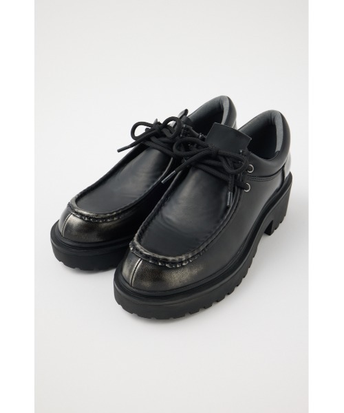 MOUSSY（マウジー）の「CHUNK SOLE LACE UP シューズ（その他シューズ・レディース・ブラック/ブラウン・S/M/L）」の5枚目の写真