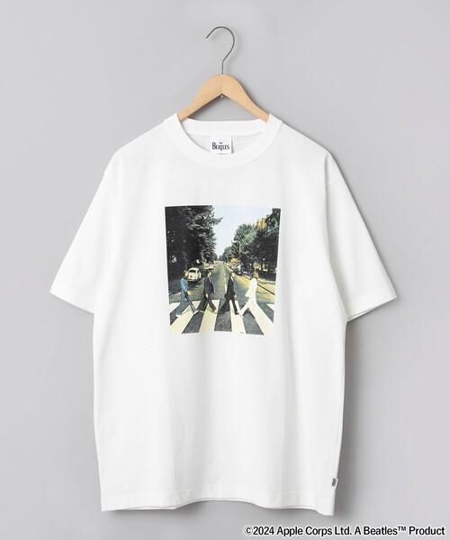 The Beatles(ザビートルズ)の「THE BEATLES(ザ ビートルズ)別注フォトプリントTシャツ(WEB限定カラー)(Tシャツ/カットソー・メンズ・ホワイト/ライトグレー・S/M/L/XL)」の18枚目の写真