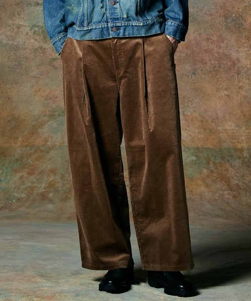 glamb グラム アンドレコーデュロイパンツ メンズ glamb（グラム）の「Tuck Corduroy Pants / タックコーデュロイ