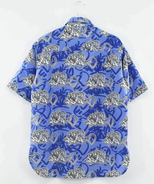 VINTAGE(ヴィンテージ)の「【ヴィンテージ古着】5ive nations ヒップホップ 総柄シャツ(シャツ/ブラウス・メンズ・ブルー・LARGE)」の7枚目の写真