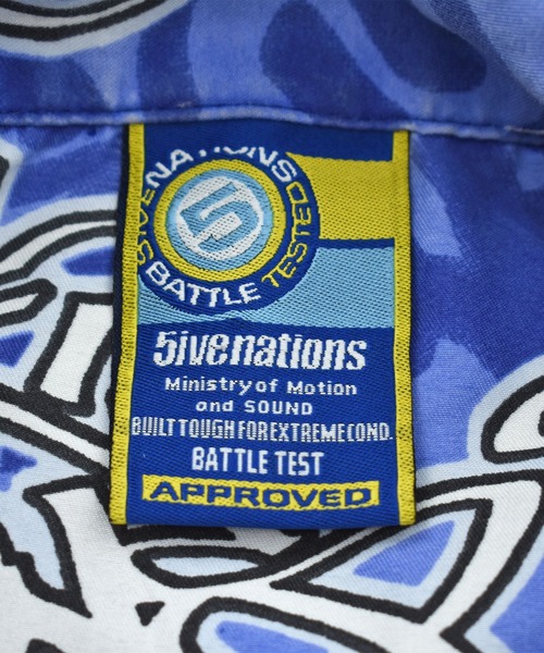VINTAGE(ヴィンテージ)の「【ヴィンテージ古着】5ive nations ヒップホップ 総柄シャツ(シャツ/ブラウス・メンズ・ブルー・LARGE)」の9枚目の写真