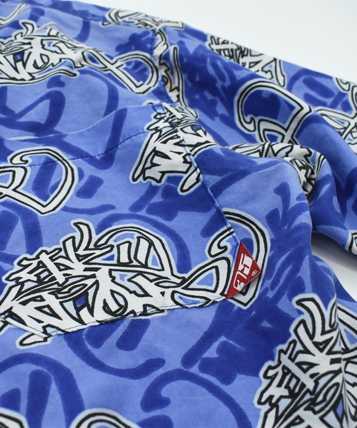 VINTAGE(ヴィンテージ)の「【ヴィンテージ古着】5ive nations ヒップホップ 総柄シャツ(シャツ/ブラウス・メンズ・ブルー・LARGE)」の12枚目の写真