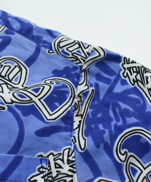 VINTAGE(ヴィンテージ)の「【ヴィンテージ古着】5ive nations ヒップホップ 総柄シャツ(シャツ/ブラウス・メンズ・ブルー・LARGE)」の2枚目の写真