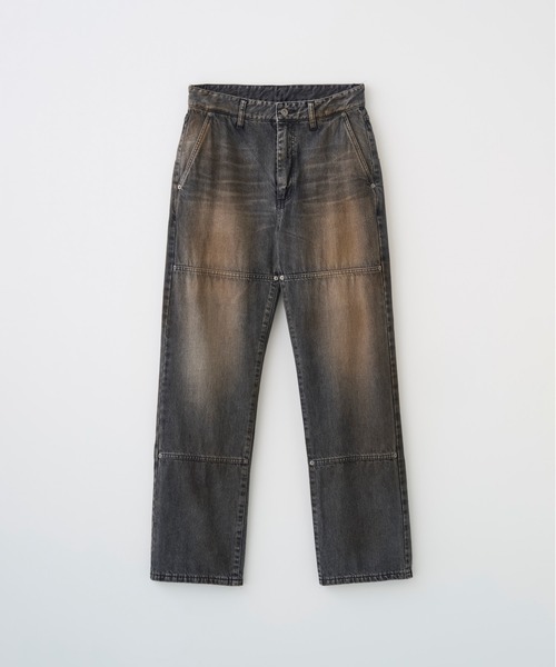Juha（ユハ）の「RUST WORK DENIM PANTS（デニムパンツ・メンズ・インディゴブルー/ブラック・4/3/2）」の4枚目の写真