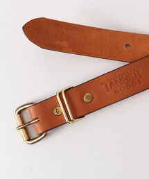 TANNER GOODS ブラックレザーベルト TANNER GOODS/タンナーグッズ レザーベルト ベジタブル