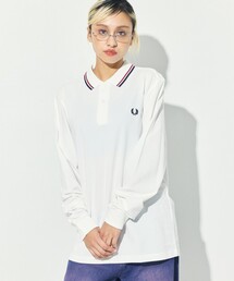 FRED PERRY 長袖ポロシャツ XL オフホワイト色