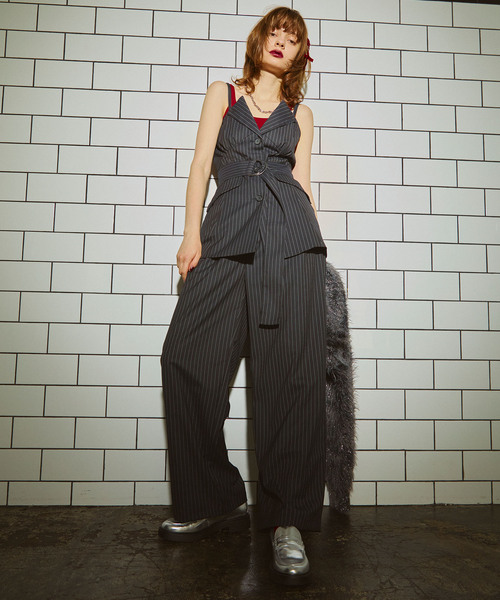 ELLEgirl(エルガール)の「マーベルトデザインワイドパンツ【ELLEgirl/エル ガール】(その他パンツ・レディース・グレー/ネイビー・S/M)」の18枚目の写真