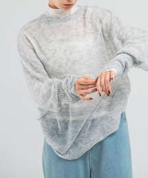 CHIGNON（シニヨン）の「CHIGNON デザインヘムケーブルプルオーバー 