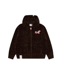 A BATHING APE ブラウンニットセーター A BATHING APE（アベイシングエイプ）の「I LOVE BAPE MONOGRAM