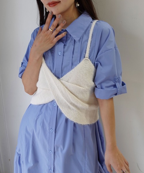 ショートビスチェ セール】デニムショート丈ビスチェ（キャミソール）｜Chico