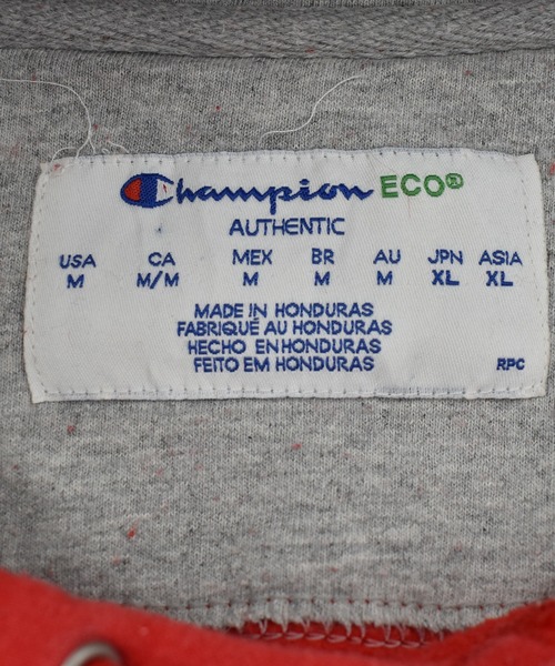 Champion（チャンピオン）の「【ヴィンテージ古着】Champion ロゴ刺繍 パーカー（パーカー・メンズ・レッド・MEDIUM）」の7枚目の写真