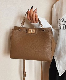 florist | 2WAY レディムードターンロックレザーハンドバッグ/ショルダーバッグ(ハンドバッグ)