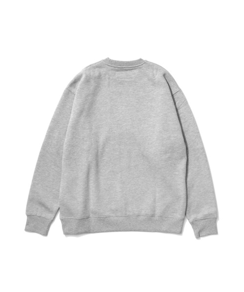 UNIVERSAL CHEMISTRY(ユニバーサルケミストリー)の「UNIVERSAL OVERALL SWEAT SHIRT_CHICAGO FLOCKY PRINT(スウェット・メンズ・杢グレー/ホワイト・MEDIUM/LARGE)」の12枚目の写真