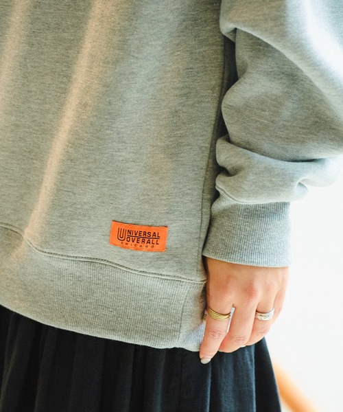 UNIVERSAL CHEMISTRY(ユニバーサルケミストリー)の「UNIVERSAL OVERALL SWEAT SHIRT_CHICAGO FLOCKY PRINT(スウェット・メンズ・杢グレー/ホワイト・MEDIUM/LARGE)」の10枚目の写真