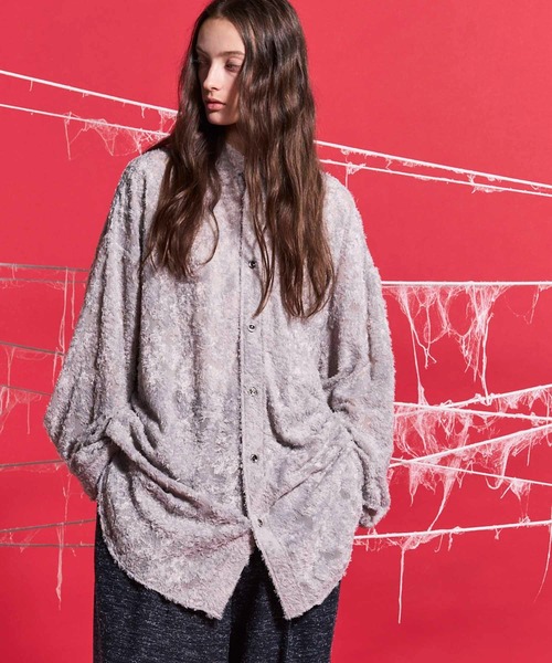 MAISON SPECIAL（メゾンスペシャル）の「《UNISEX》【Limited Edition】Prime-Over Shirt Coat/プライムオーバーシャツコート【MAISON SPECIAL/メゾンスペシャル】（シャツ/ブラウス・メンズ・オフホワイト/グレー/その他4/その他7/その他9/その他6/ラベンダー/イエロー/その他1/その他2/その他3/その他5/グリーン/ライム/その他8・1/2）」の3枚目の写真