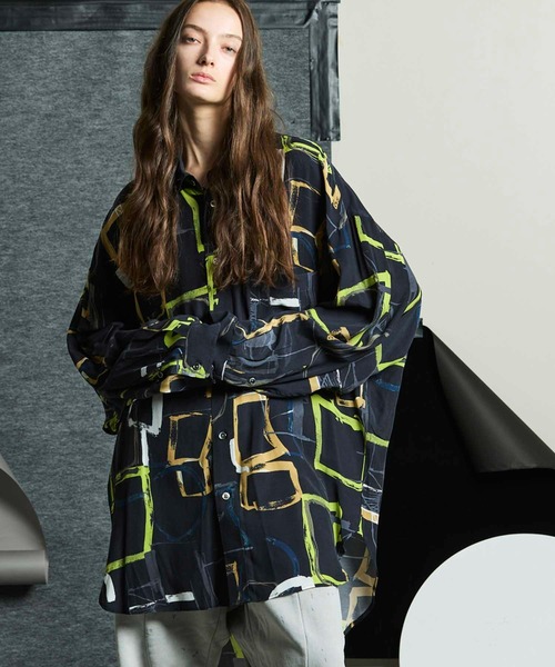 MAISON SPECIAL（メゾンスペシャル）の「《UNISEX》【Limited Edition】Prime-Over Shirt Coat/プライムオーバーシャツコート【MAISON SPECIAL/メゾンスペシャル】（シャツ/ブラウス・メンズ・オフホワイト/グレー/その他4/その他7/その他9/その他6/ラベンダー/イエロー/その他1/その他2/その他3/その他5/グリーン/ライム/その他8・1/2）」の4枚目の写真