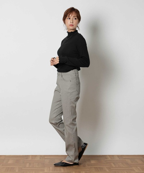 Right-on（ライトオン）の「【Sweet Camel】ニジュウオリストレッチストレート（その他パンツ・レディース・グレー/その他1・SS/S/M/L）」の5枚目の写真