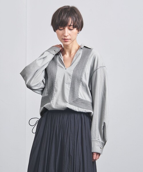 Pheeta（フィータ）の「＜Pheeta＞Trinity ブラックデニムスキッパー 
