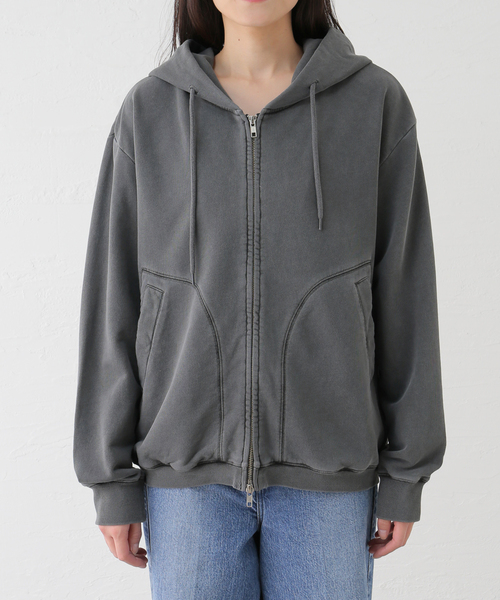 PULP/417EDIFICE(パルプフォーワンセブンエディフィス)の「フェードブラック ジップフーディ(パーカー・メンズ・チャコールグレー・MEDIUM/LARGE)」の21枚目の写真