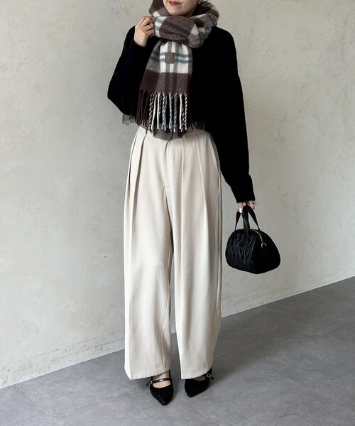 Thevon（ゼボン）の「ボリュームカラーマフラー（マフラー・レディース・モカ/ライトグレー/ブラウン/オフホワイト・FREE）」の20枚目の写真