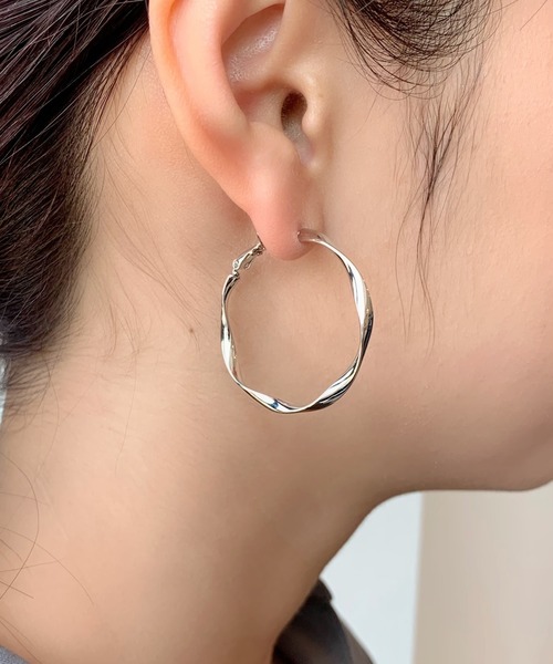 セール】ねじりピアス × パールピアス 3ピアスセット (両耳用
