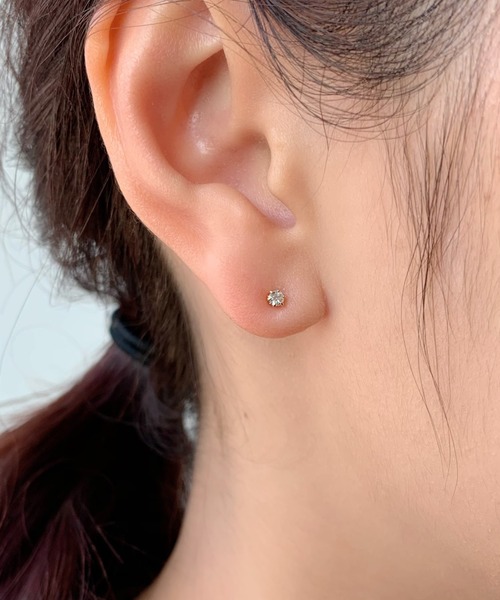 ciite'(シーテ)の「ねじりピアス × パールピアス 3ピアスセット (両耳用)(ピアス(両耳用)・レディース・ゴールド/シルバー・FREE)」の9枚目の写真