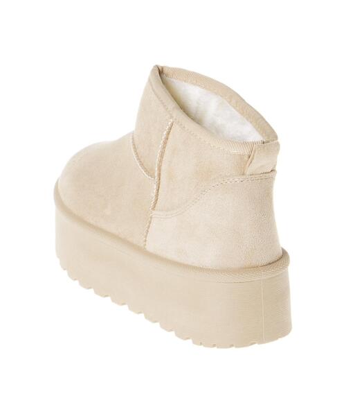 INGNI（イング）の「厚底ムートンブーツ（ブーツ・レディース・ベージュ/ブラック・S/M/L/LL）」の9枚目の写真